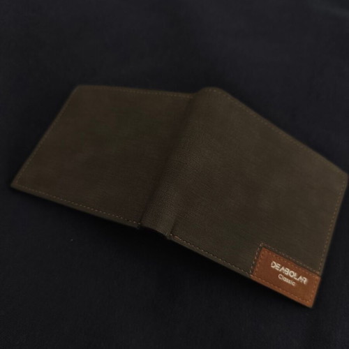 Men's wallet new with velvet texture, black and brown
