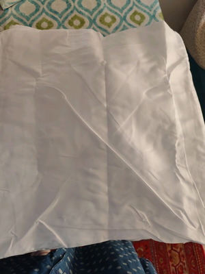 Set of 8 white pillowcases 40x40 cm new
