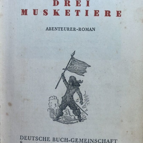 Alexandre Dumas book used, German language, 1930 edition