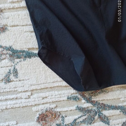 Sisley cotton skirt black medium like new, salvari style