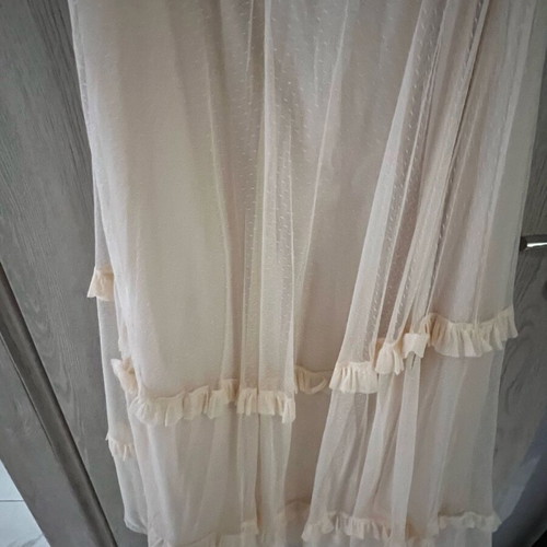 Attrattivo formal dress size large, like new, beige with burgundy details