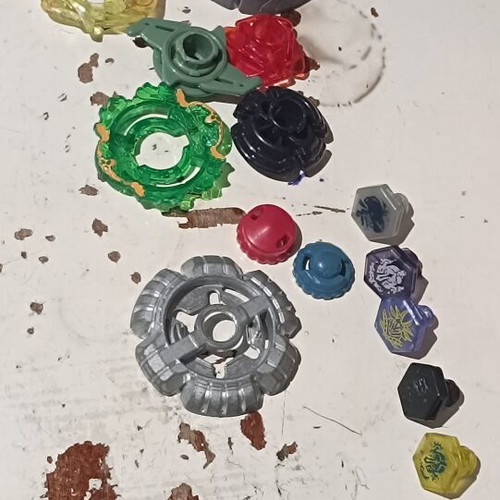 Beyblade metal and burst parts like new with stickers