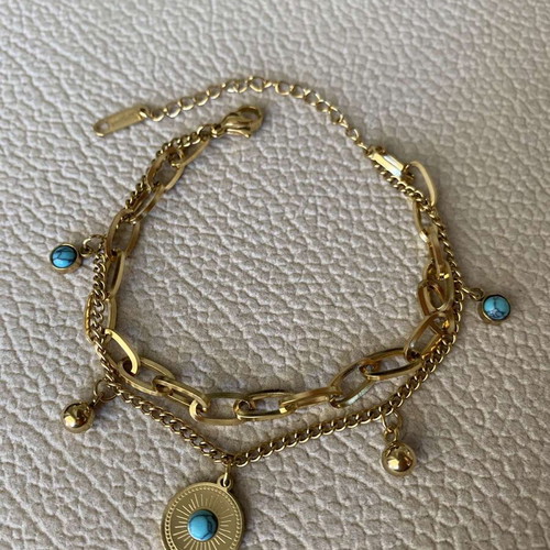 Women's bracelet new stainless steel gold