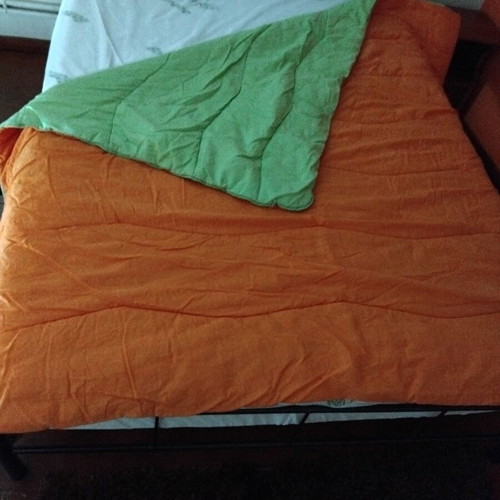 Double quilt used, reversible 180×200 cm