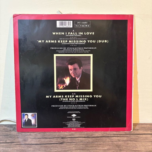 Rick Astley When I Fall In Love vinyl record used, pop