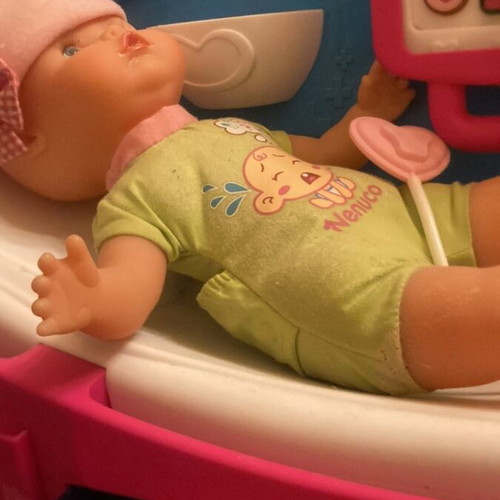 Nenuco doll used with accessories and nice outfit