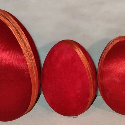 Easter fabric eggs used, Greek handmade hand-painted