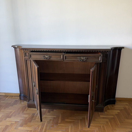 Vintage wooden buffet table from the 1970s