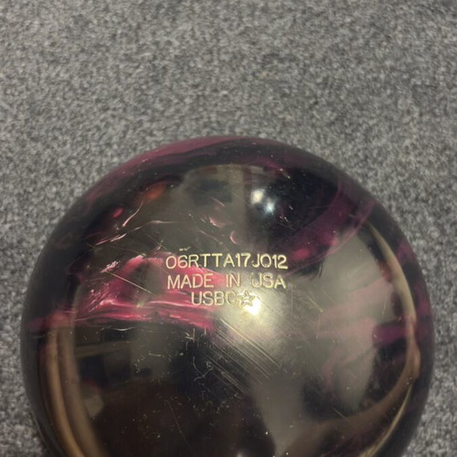 Bowling ball like new with holes