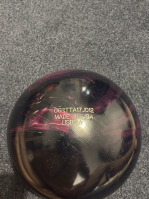 Bowling ball like new with holes