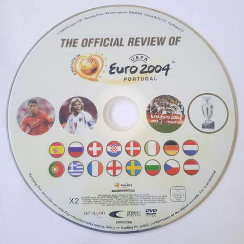 UEFA Euro 2004 Official Review DVD like new, authentic