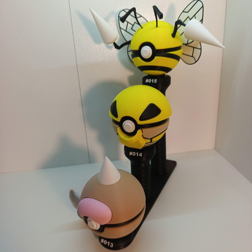 Weedle Evolution Set #013-#015 3D Printed collectible, new