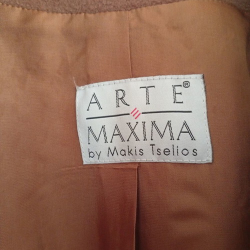 Makis Tselios Fashion Arte Maxima L/XL coat camel like new