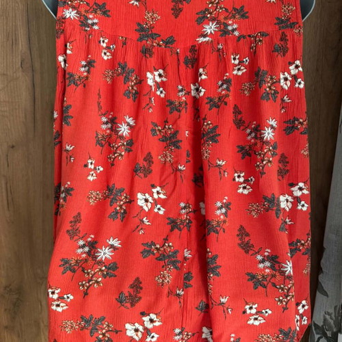 Marks & Spencer viscose shirt L used, black and red
