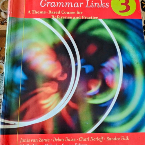 Grammar Links book used, English