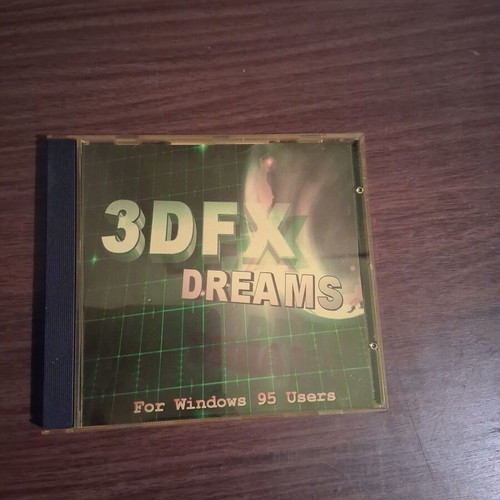 3dFx Dreams Volume 1 PC CD-ROM used, retro Windows 95 compilation