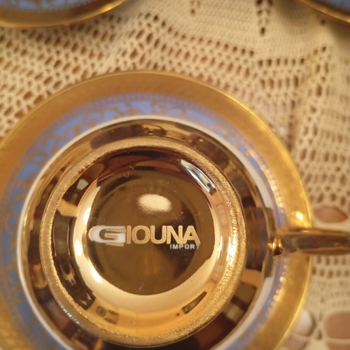 Vintage coffee and tea set like new with golden details