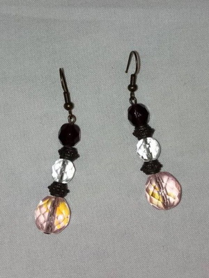 Dangling earrings new multicolored with stones