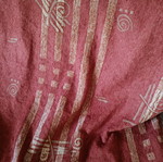 Sofa throw set used, 2 pieces, reversible