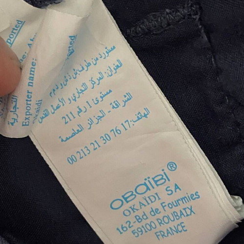 Obaibi blue summer baby pants like new 12 months 74 cm