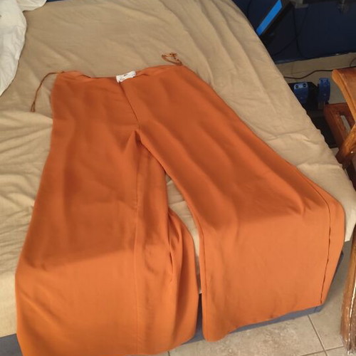 Summer pants like new, orange, size XXXL