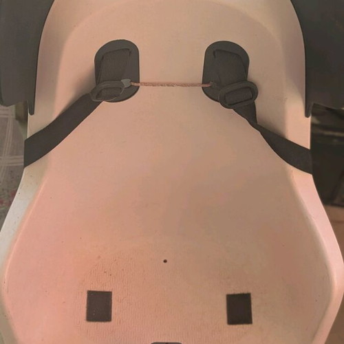 Bobike bicycle seat used, pink, missing rubber base and footrest