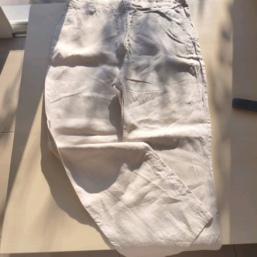 Linen pants Matis like new, small, beige, size 34-36
