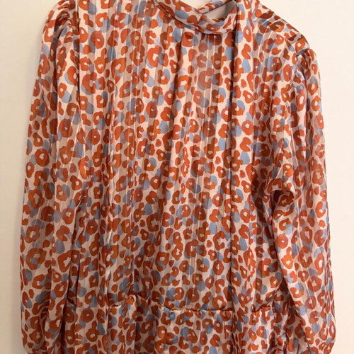 Nejma Leopard Print Wrap Shirt like new, size S/M