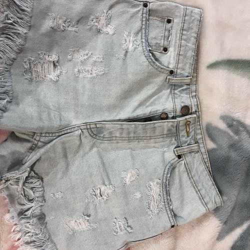 Zara denim shorts like new with back design, size M 38 10