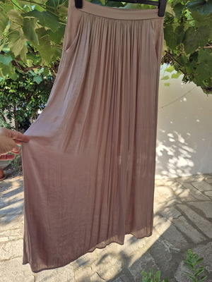 Maxi satin skirt Zara like new, pink, size M