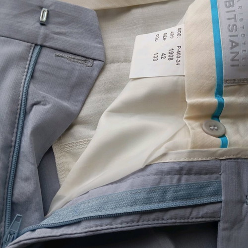 Men's pants new, thin fabric, turquoise, waist 40