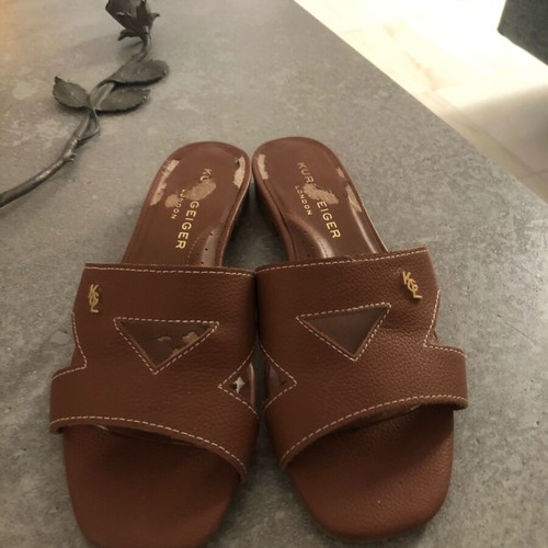 Kurt Geiger brown leather sandals used size 39