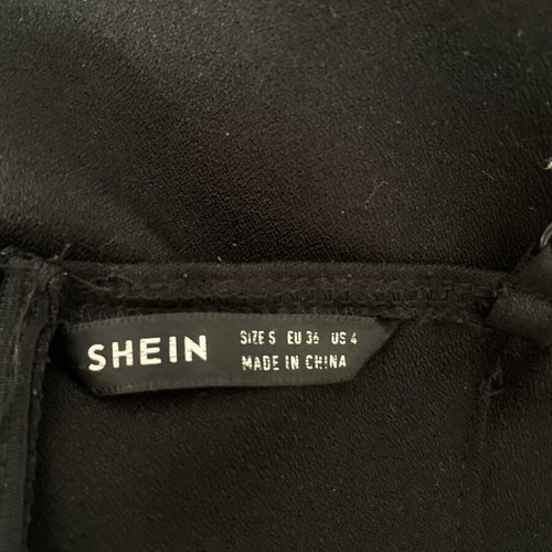 Shein black mini bodycon dress, size S