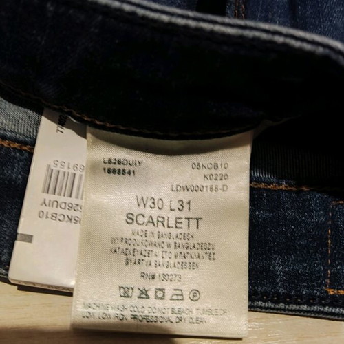 Lee Scarlett Skinny jeans new, blue, size M