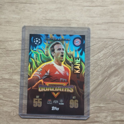 Harry Kane Goaliaths Limited Edition Topps Match Attax UEFA Champions League Card new