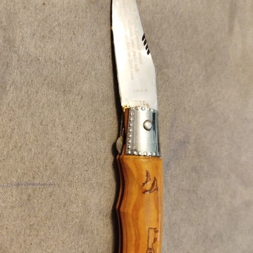 Wooden pocket knife like new