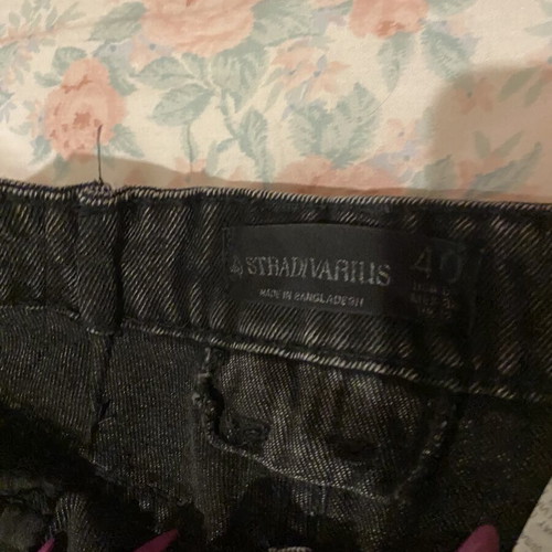 Stradivarius jeans, black and gray, size L