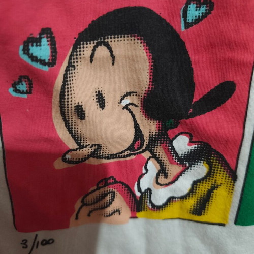 Miss Sixty 2008 numbered vintage tank top with Olive Oyl pop art