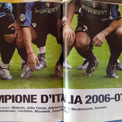 Guerin Sportivo Magazine like new, issue 24-30/4/2007 with Inter 2006-2007 poster