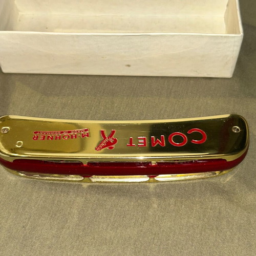 M. Hohner Comet Vintage Harmonica used with original Minion box