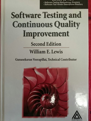 Software Testing and Continuous Quality Improvement Second Edition βιβλίο