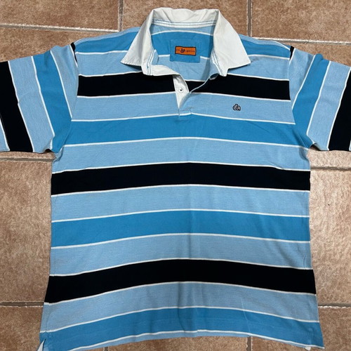 Men's striped DUR sport polo XXL like new