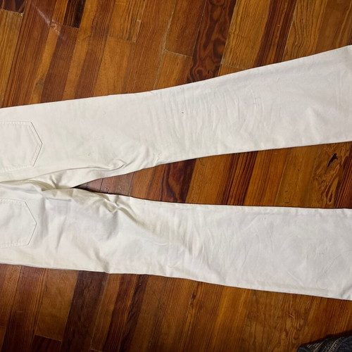 Massimo Dutti women's white bell-bottom pants like new, size 34