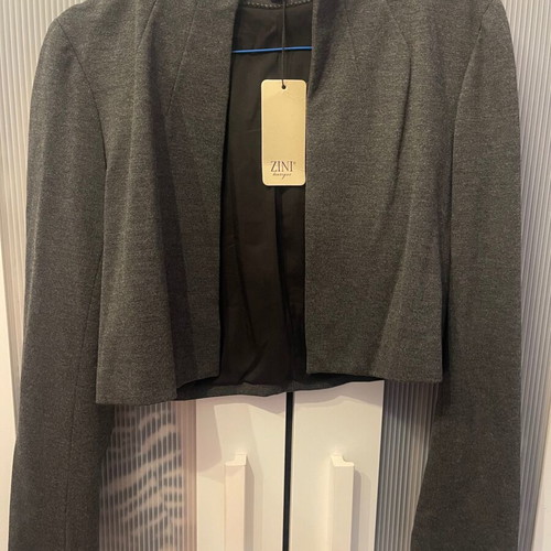 Zini short jacket new, gray, size M/L