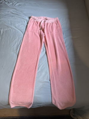 SugarFree terry sweatpants like new, coral-pink summer fabric, size S