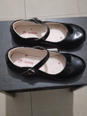 Black children's ballerina shoes, size 36