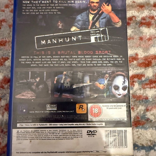Manhunt PlayStation 2 used in good condition