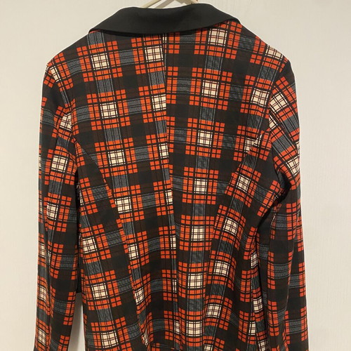 Women's checked blazer like new, polyester, size S