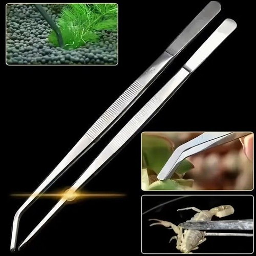 Stainless steel tweezers 20cm new precision CR