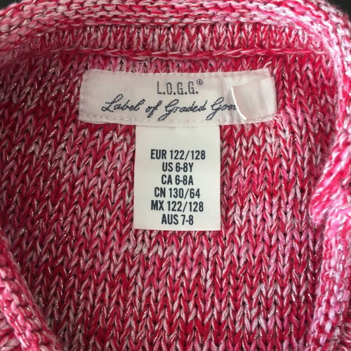 H&M Cotton Sweater for Girl 6-8 Years Like New, Red